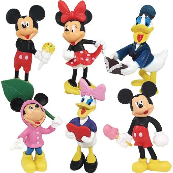 Sada šesti dortových figurek Disney od značky Cakesicq na zdobení dětských dortů