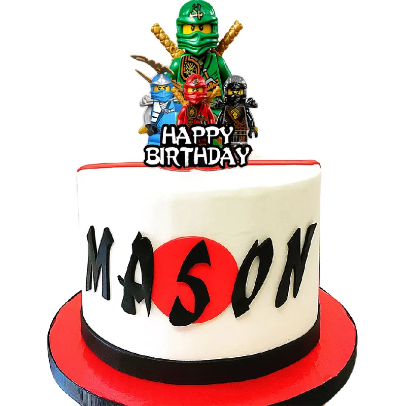 Plastový zápich do dortu s motivem Ninjago od značky Cakesicq pro dětské oslavy