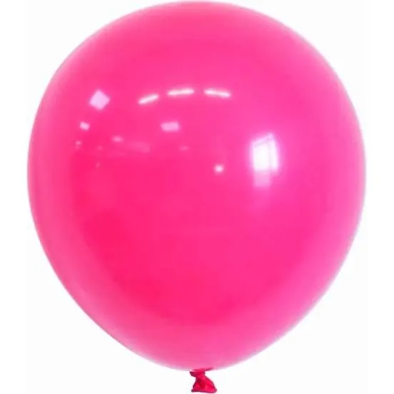 Růžové latexové balónky o průměru 30 cm v balení 50 kusů na výzdobu oslav
