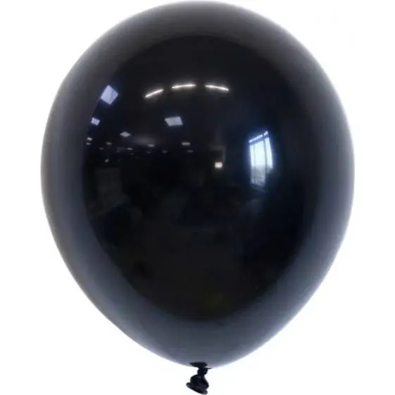 Černé latexové balónky o průměru 30 cm v balení 50 kusů na party dekorace