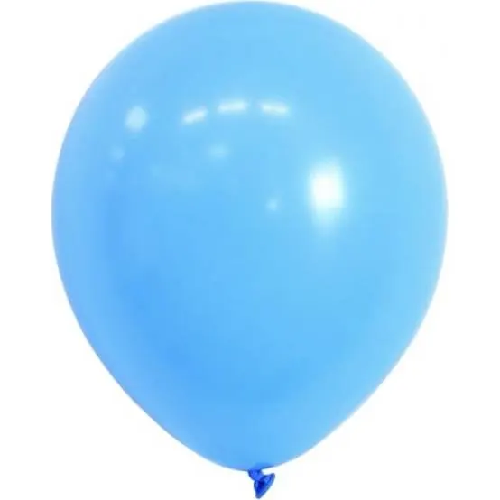 Světle modré latexové balónky v balení 50 ks o průměru 30 cm na narozeniny, svatby a dětské party