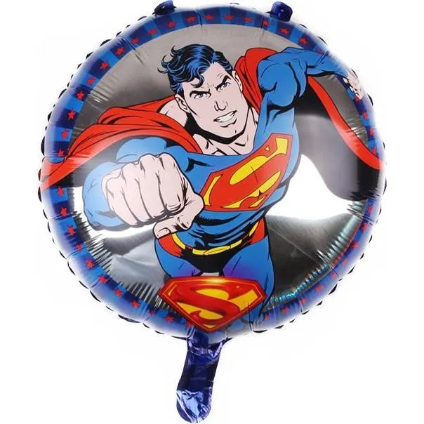 Fóliový balónek Superman o velikosti 46 cm pro dětské narozeninové oslavy a party dekorace