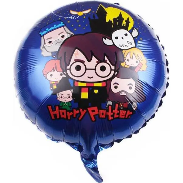 Fóliový balónek s motivem Harryho Pottera o průměru 46 cm značky Cakesicq na dekoraci tematické oslavy
