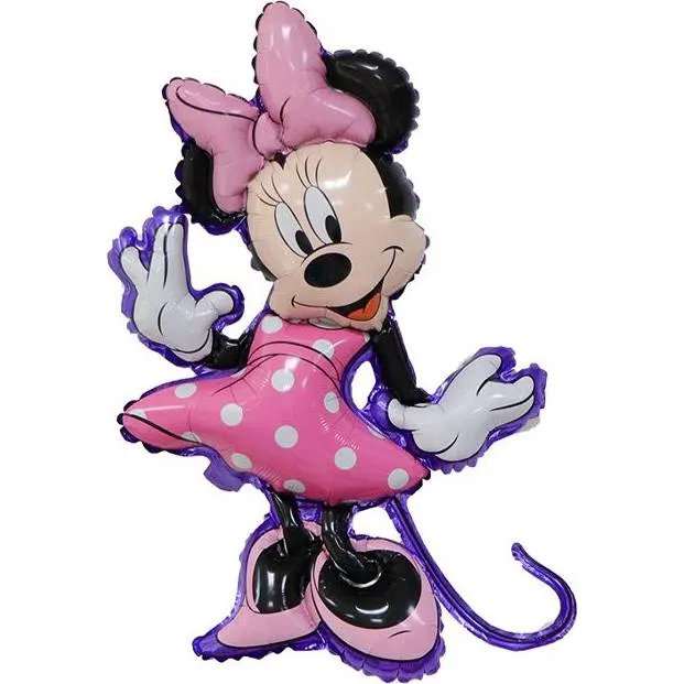 Fóliový balónek s motivem Minnie o průměru 80 cm na dětské oslavy a party
