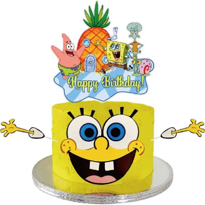 Zápich do dortu s postavou Sponge Boba od značky Cakesicq na dekoraci dortů