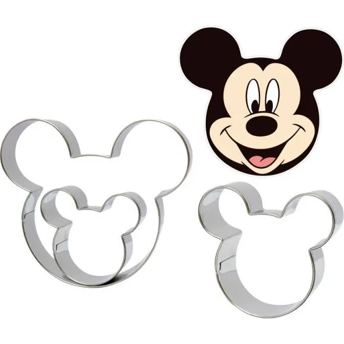 Sada tří vykrajovátek ve tvaru Mickey Mouse od značky Cakesicq na sušenky a cukroví