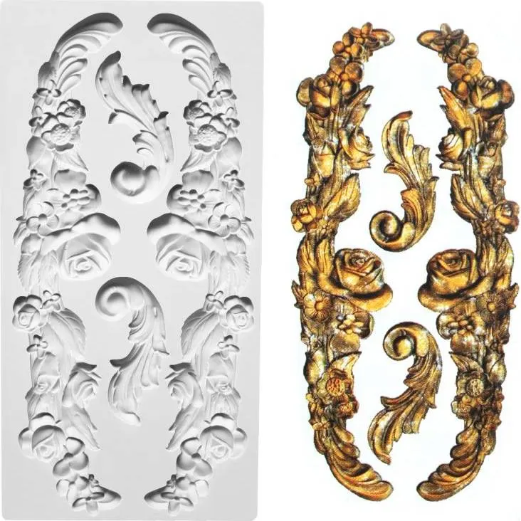 Silikonová formička na ornamenty pro zdobení dortů fondánem nebo marcipánem od značky Cakesicq