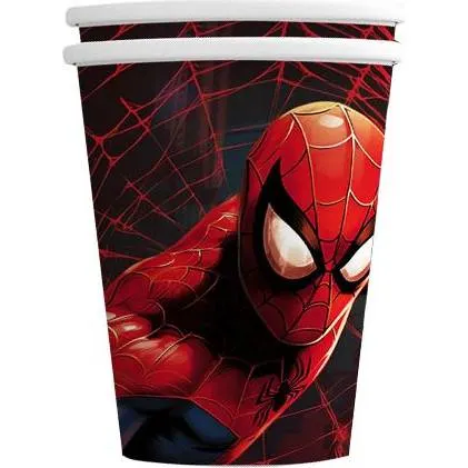 Papírové kelímky se Spidermanem na narozeninovou párty, balení 10 kusů od značky Cakesicq