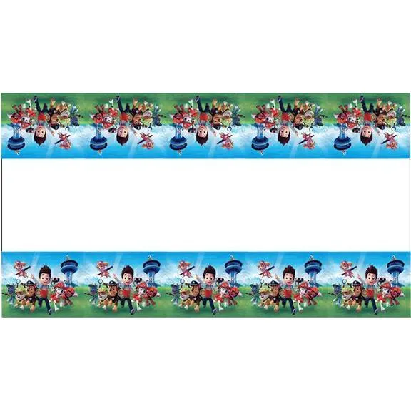 Jednorázový plastový ubrus s motivem postaviček Paw Patrol o rozměru 180 x 108 cm na dětskou oslavu