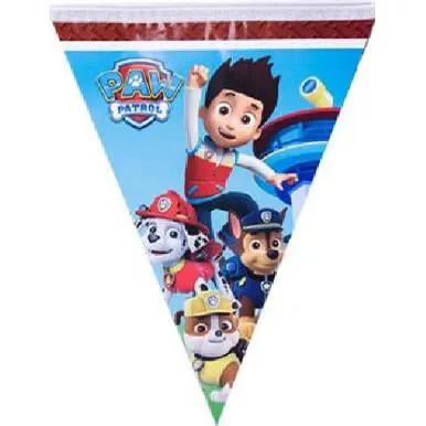 Párty vlaječky s motivem Paw Patrol od značky Cakesicq pro tematickou dětskou oslavu
