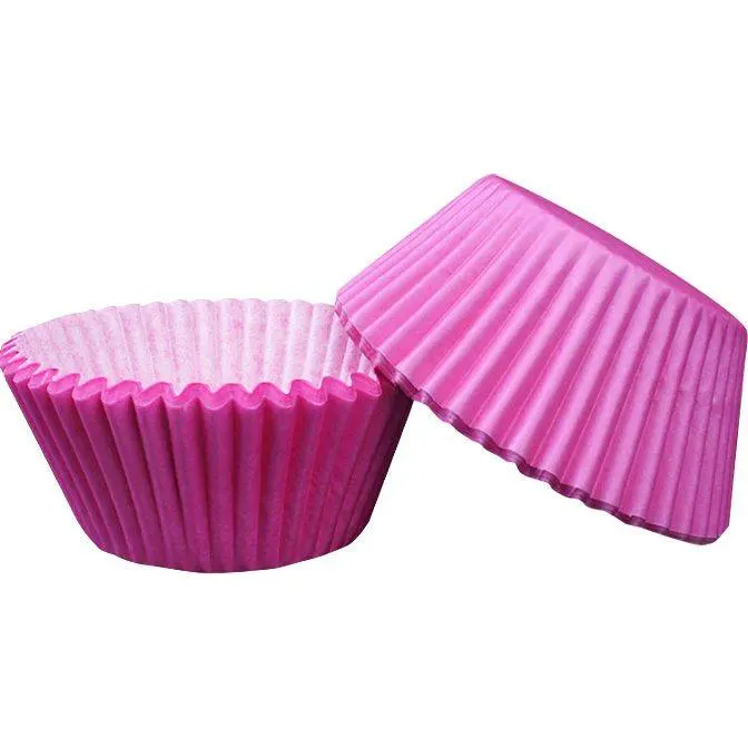 Fuchsiové papírové košíčky na muffiny a cupcakes o rozměrech 50x30 mm, balení 1000 ks od značky Cakesicq