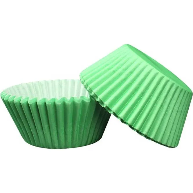 Zelené papírové cukrářské košíčky Cakesicq o rozměru 50x30 mm, balení 50 kusů pro muffiny a cupcakes