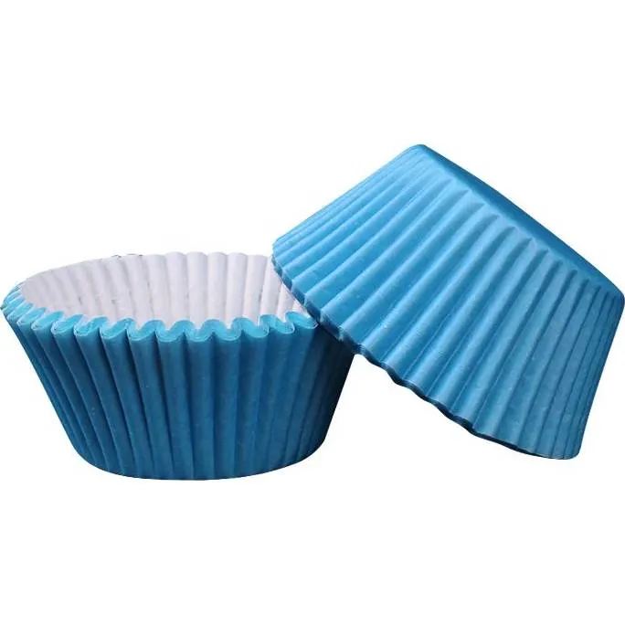 Modré papírové cukrářské košíčky 50x30 mm na muffiny a cupcakes, balení 1000 kusů