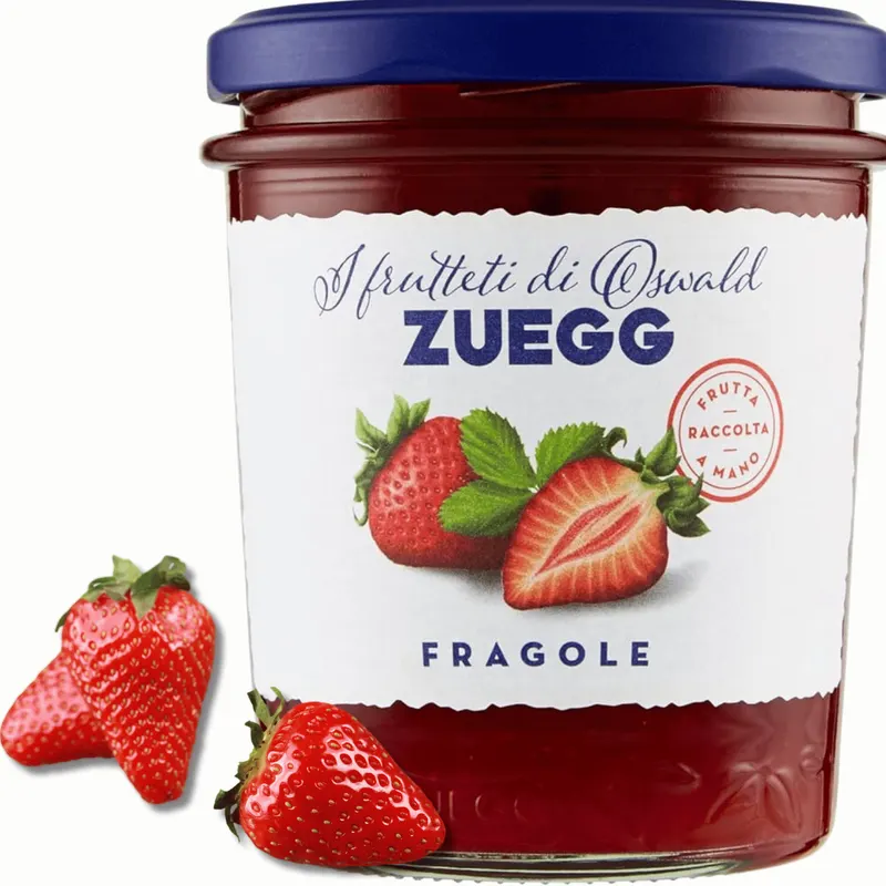 Jahodová pomazánka ZUEGG v balení 320 g pro pečení, plnění rolád a zdobení dortů