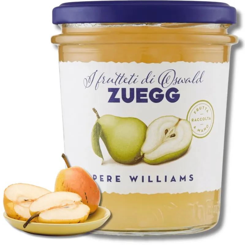 Hrušková pomazánka ZUEGG z odrůdy Williams v 320g sklenici na pečení a sladké náplně