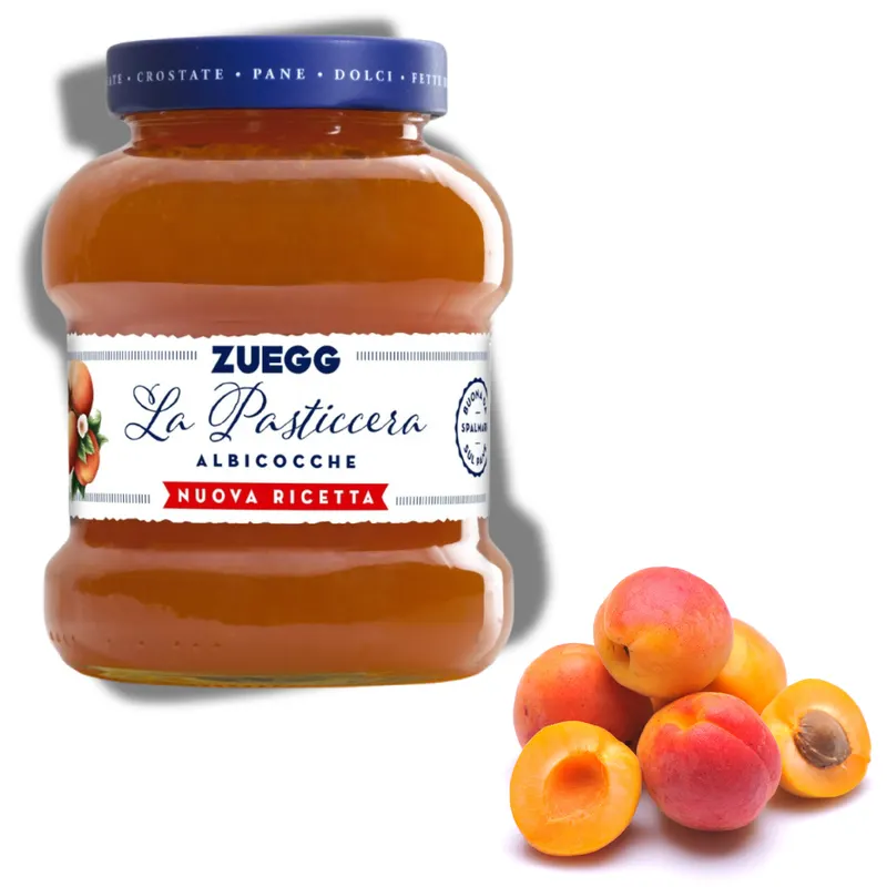 Italská meruňková pomazánka ZUEGG Pasticcera 700 g vhodná na pečení a lepení lineckého cukroví