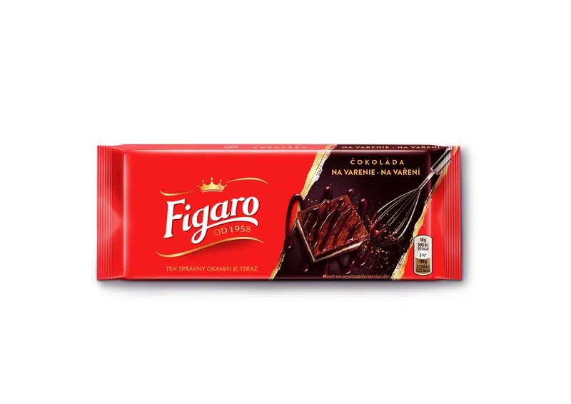 Čokoláda na vaření Figaro o hmotnosti 90 g pro domácí pečení, polevy a krémy