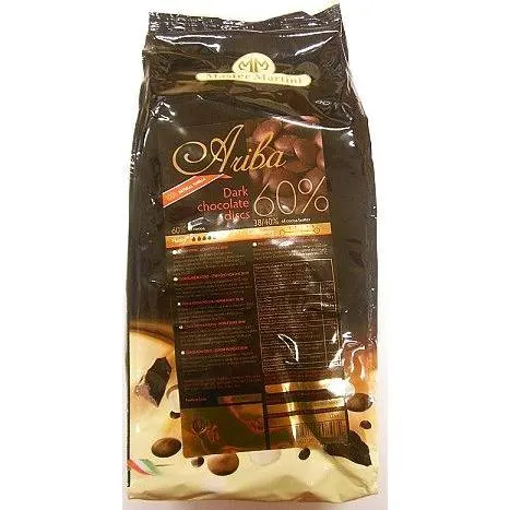 Hořká čokoláda 60 % od značky Master Martini v balení 1 kg vhodná na polevy a figurky