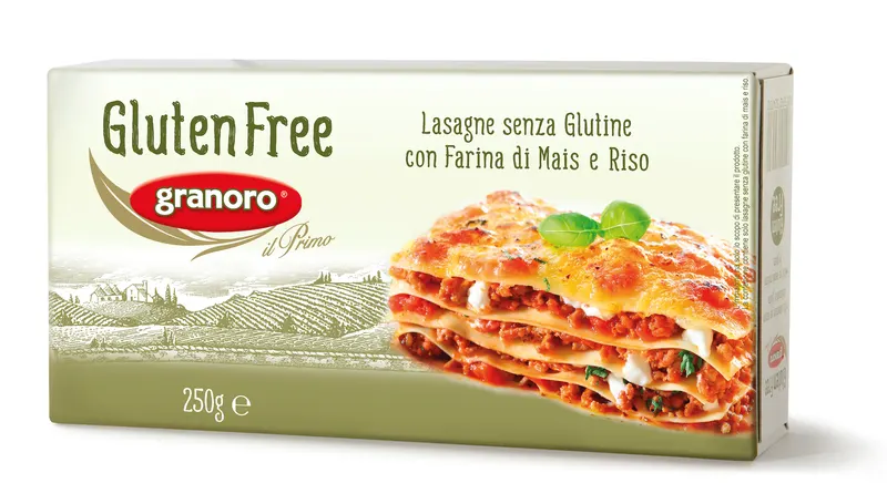 Bezlepkové lasagne v plátech Lasagne 250 g, předvařené těstoviny z kukuřičné, rýžové a quinoa mouky k zapečení
