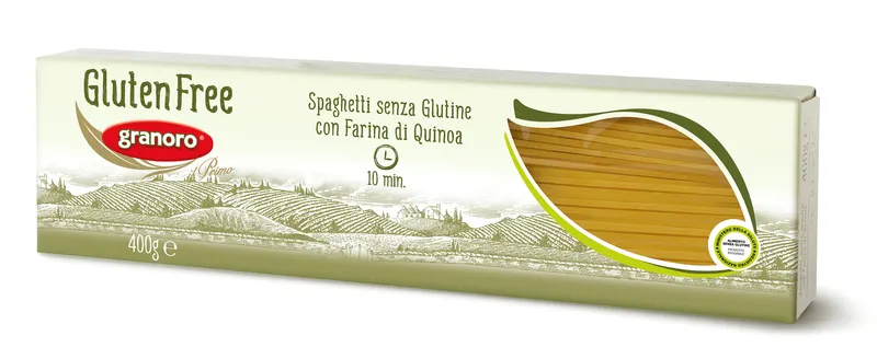 Bezlepkové špagety z kukuřičné, rýžové a quinoa mouky, balení 400 g