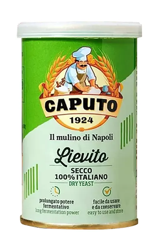 Italské sušené droždí Caputo v balení 100 g pro kynutí pizzy, focaccie a sladkého pečiva