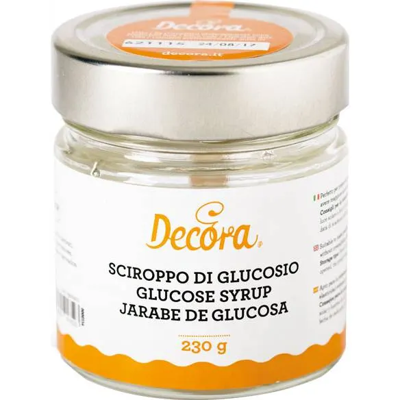 Glukózový sirup Decora v plastové láhvi pro přípravu cukrářských hmot, polev a potahů