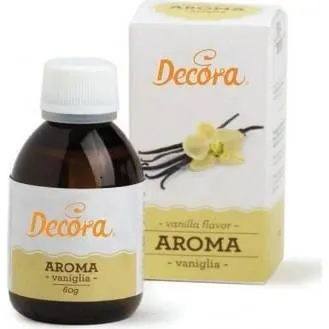 Vanilkové aroma Decora do potravin v 60g balení pro ochucení těst, krémů a polev