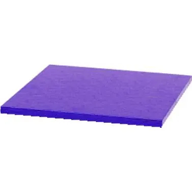 Čtvercová podložka pod dort Decora ve fialové barvě o rozměrech 30x30 cm