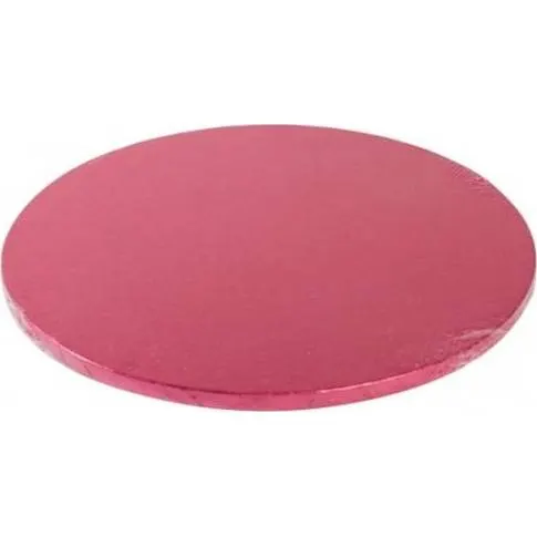 Kulatá fuxiová podložka pod dort Decora o průměru 30 cm a síle 1,2 cm pro stabilní základ dortu