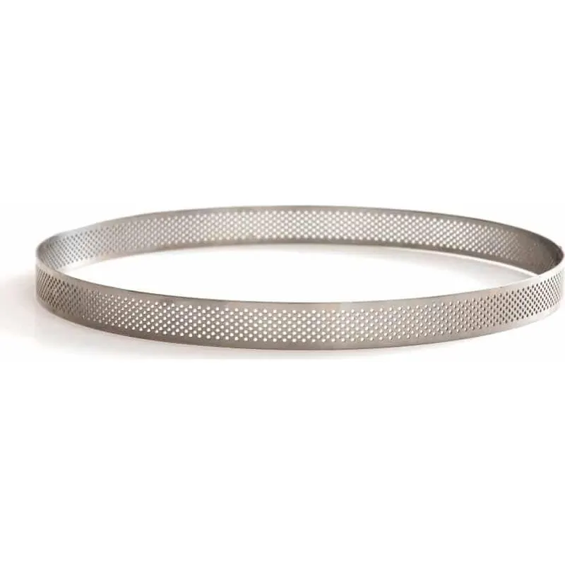 Nerezová perforovaná forma na tartaletky Decora Microforata o průměru 8 cm a výšce 3,5 cm