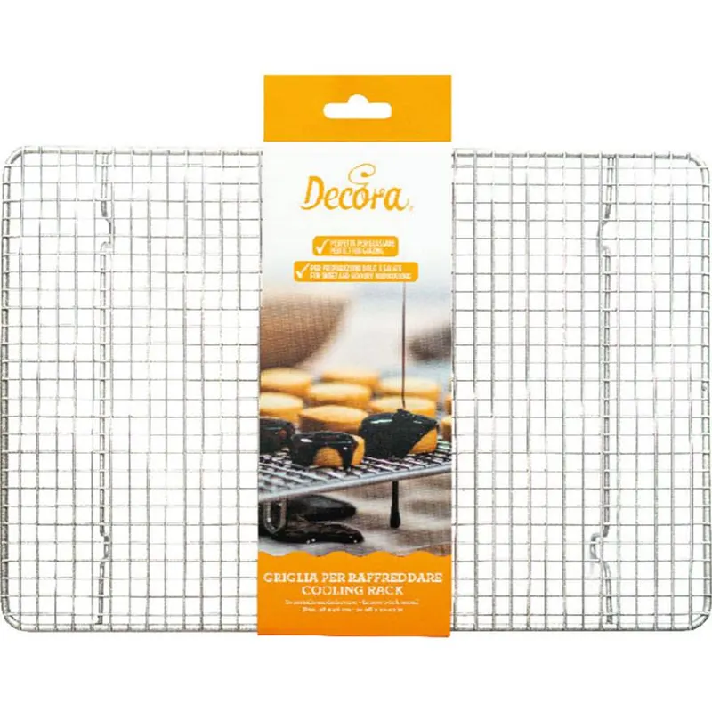 Chladicí mřížka Decora o rozměrech 38 x 26 cm na chladnutí sušenek, muffinů a dortových korpusů
