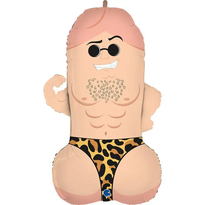 Fóliový nafukovací balónek Mr. D o průměru 79 cm pro dekoraci party a oslav