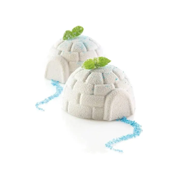 Silikonová forma Silikomart Igloo na šest kulatých minidezertů o objemu 115 ml pro pečení i mražené pochoutky