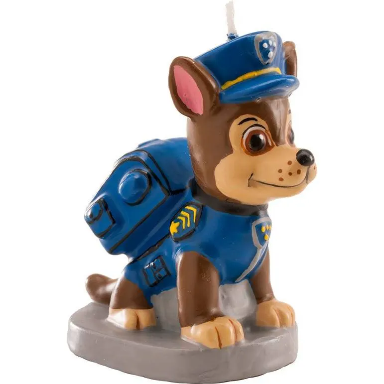 Dortová svíčka s motivem Chase z Tlapkové patroly, výška 7 cm, od značky Dekora