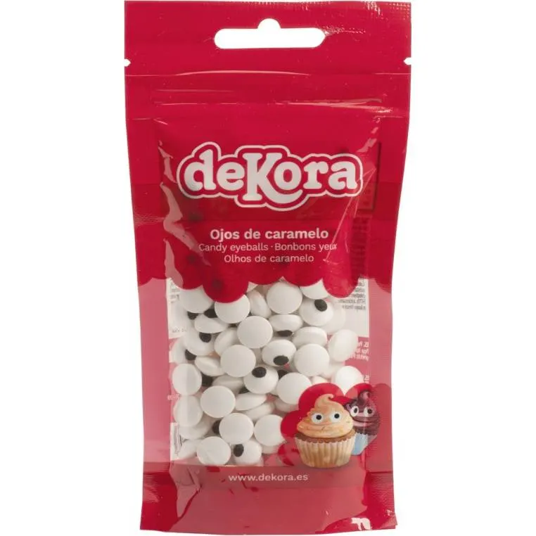 Cukrové jedlé oči Dekora na zdobení dortů, muffinů a sušenek pro hravé postavičky