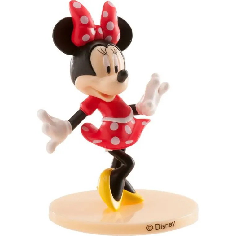 Dekorativní figurka Minnie z Dekora o výšce 9 cm na podstavci k ozdobení dortu