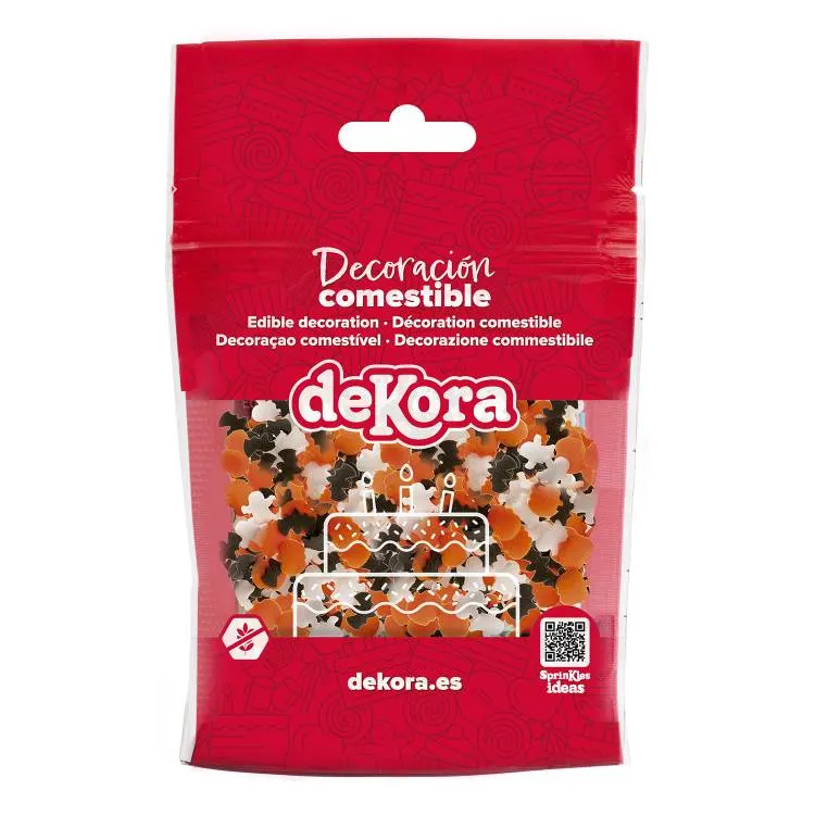 Cukrové zdobení Halloween od značky Dekora v balení 100 g pro dekorování cukrářských výrobků