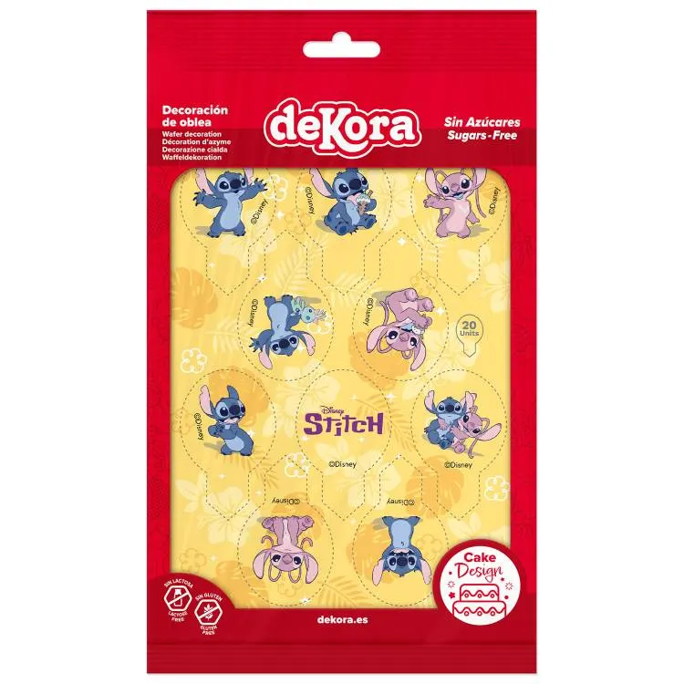 Jedlé zápichy s motivem Stitche od značky Dekora, 20 kusů na zdobení dortů a muffinů