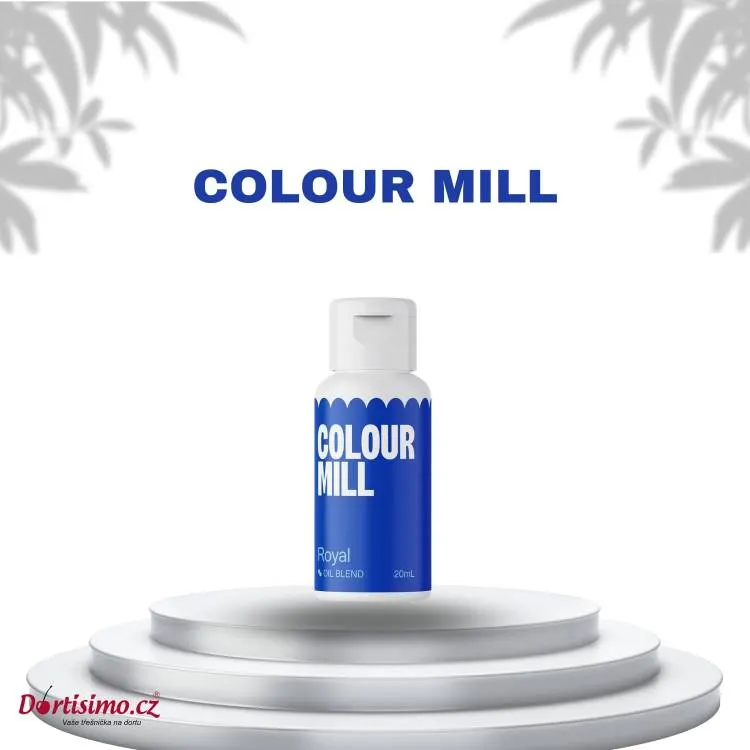 Olejová barva do čokolády Colour Mill v královském odstínu, 20 ml, pro barvení krémů, ganache a čokoládových dekorací