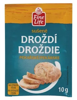 Sušené droždí Fine Life v sáčku 10 g pro kynuté těsto a pečivo