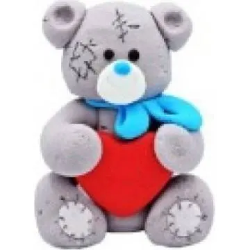 Cukrová figurka medvídka se srdíčkem na dort od značky K Decor
