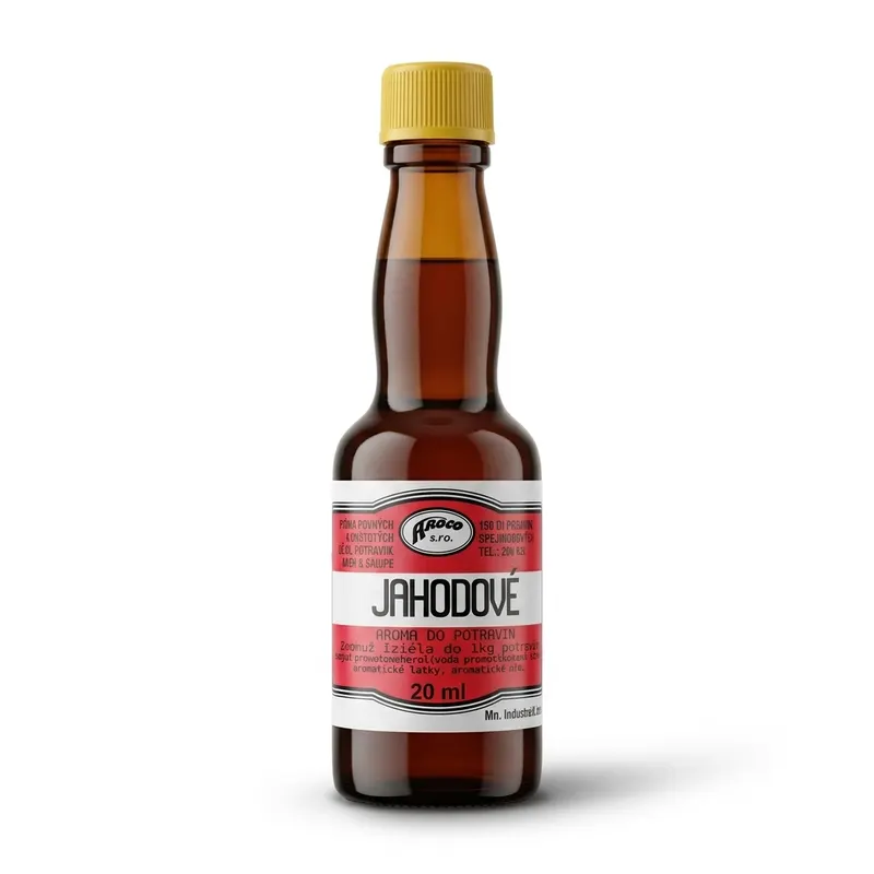 Aroco jahodové potravinářské aroma v lahvičce 20 ml na ochucení cukrářských krémů a těst