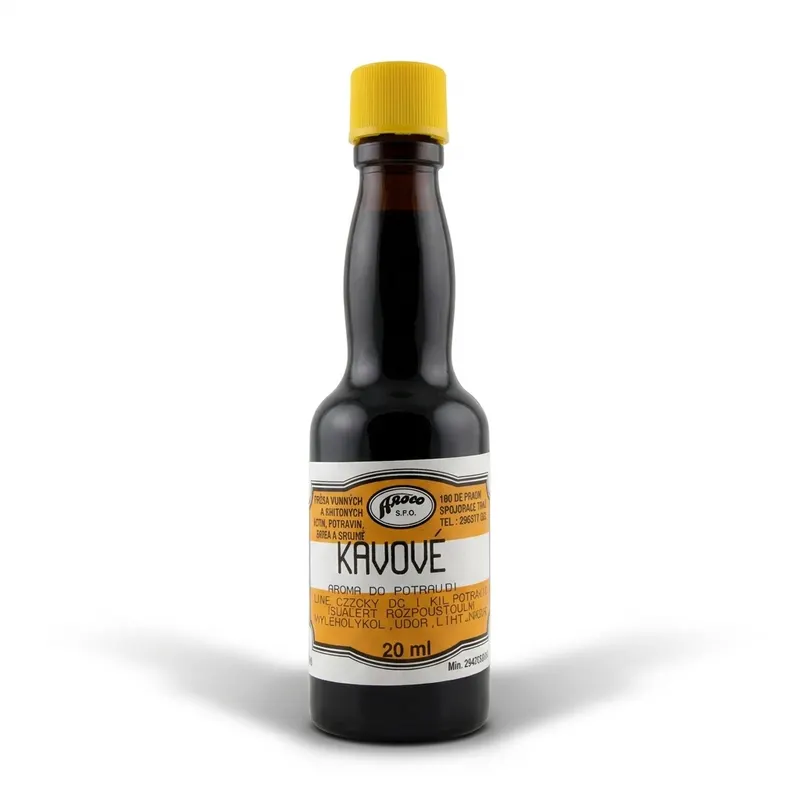 Kávové aroma Aroco do potravin v lahvičce 20 ml pro dochucení těsta, krémů a dortů