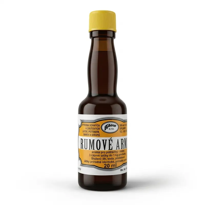 Aroco rumová aroma do potravin v lahvičce 20 ml pro domácí pečení, krémy a cukroví