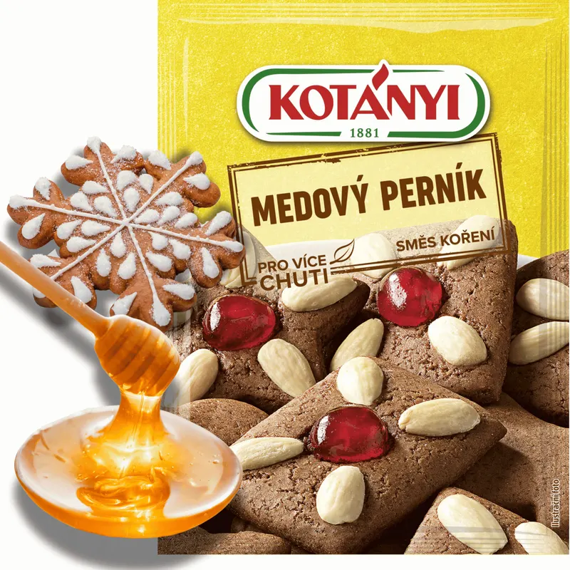 Kotányi koření na medový perník v balení 5 sáčků po 27 g pro domácí pečení