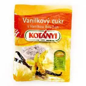 Kotányi vanilkový cukr s pravou bourbon vanilkou v balení 10 g na pečení