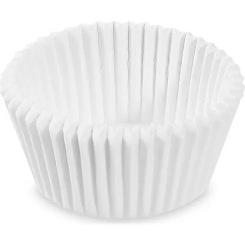 Bílé papírové cukrářské košíčky Wimex o rozměru 45 x 25 mm pro pečení muffinů a cupcakes v balení 1000 ks