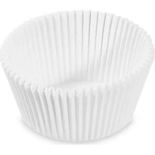 Bílé papírové cukrářské košíčky Wimex pro cukroví a zákusky, 1000 kusů v balení, rozměr 50 x 32 mm