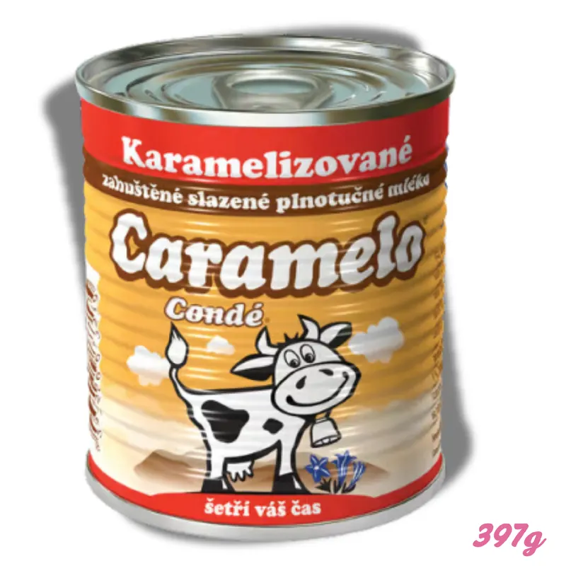 Karamelizované zahuštěné plnotučné mléko Bohemilk CARAMELO k přípravě krémů a dezertů