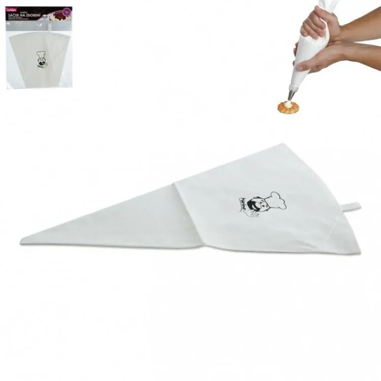 Cukrářský sáček s gumovým zátěrem o délce 40 cm pro zdobení dortů krémem